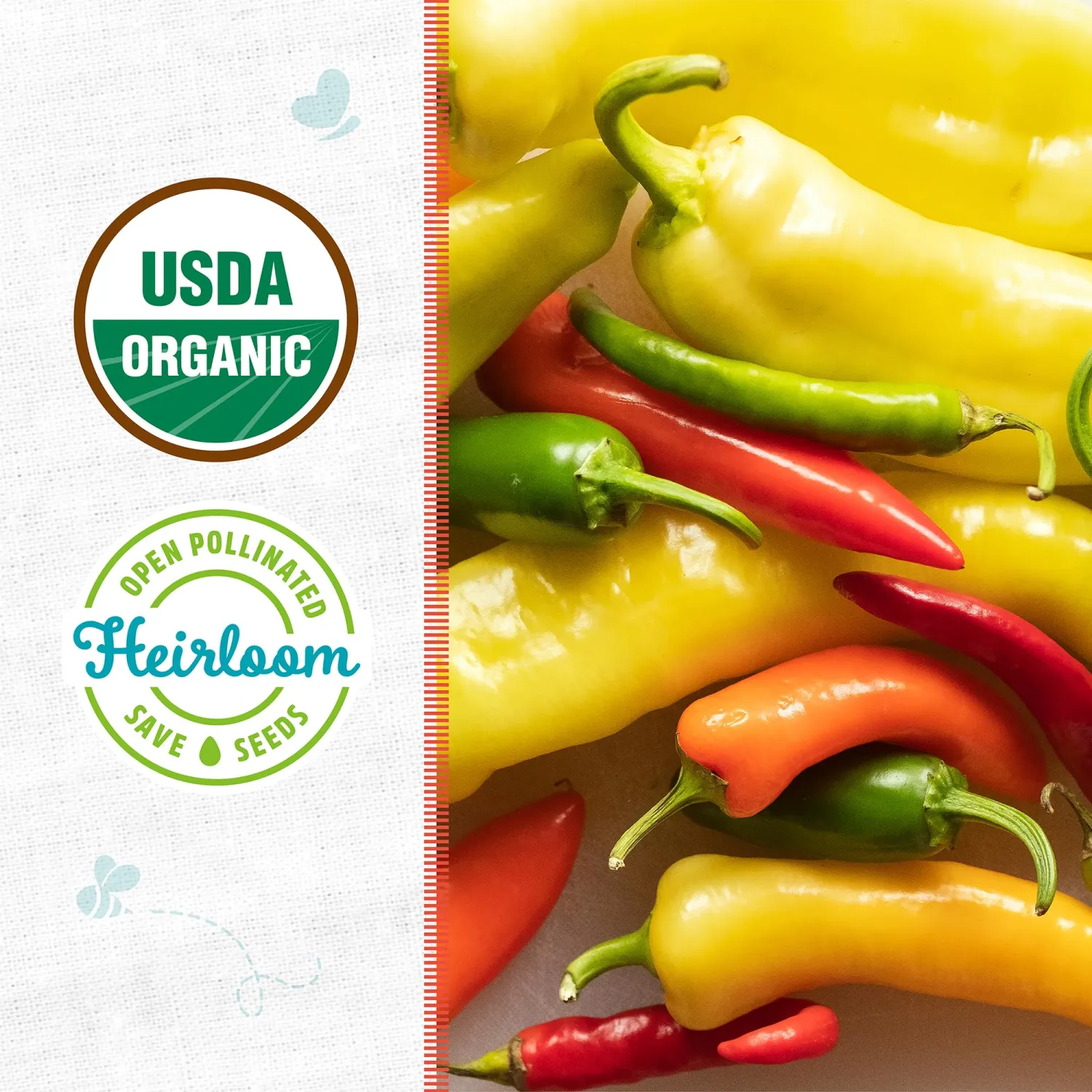 Seed Packet - Pepper 'Hot Pepper Mix' 140mg