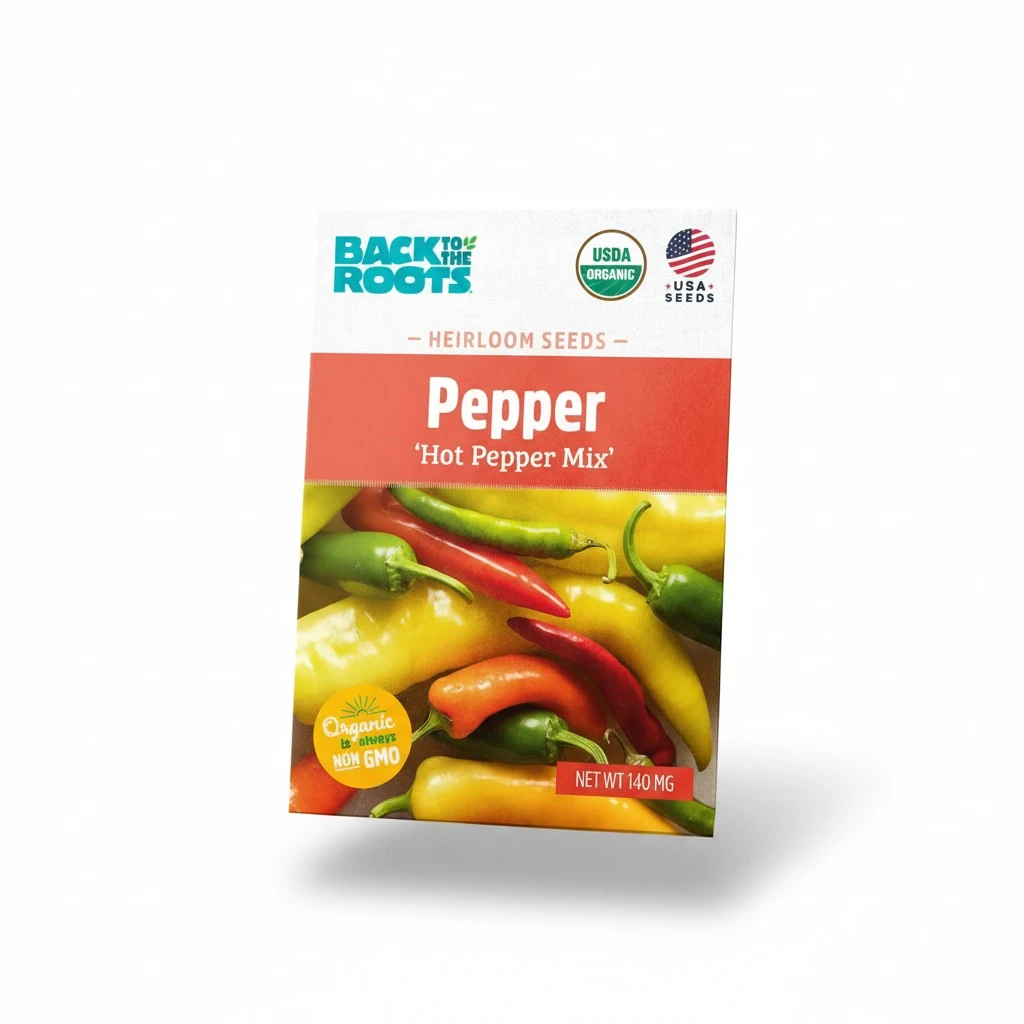 Seed Packet - Pepper 'Hot Pepper Mix' 140mg