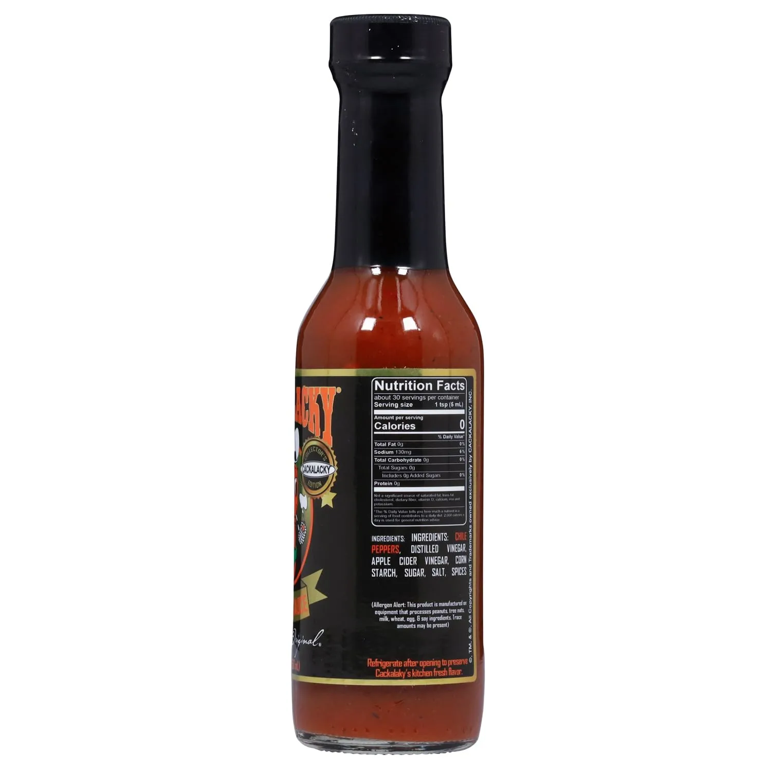 Cackalacky Jack Famously Original Collector’s Edition Pepper Sauce - 5 oz Bottle - Gourmet Hot Sauce for Grilling, Dipping, and Marinades