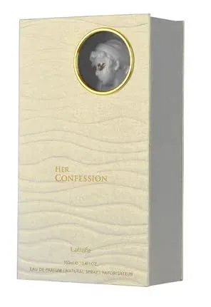 Lattafa Her Confession - Vanilla, Floral, Amber, Musk - Eau de Parfum Long-Lasting Fragrance for Women, 3.40 Ounce / 100 ml