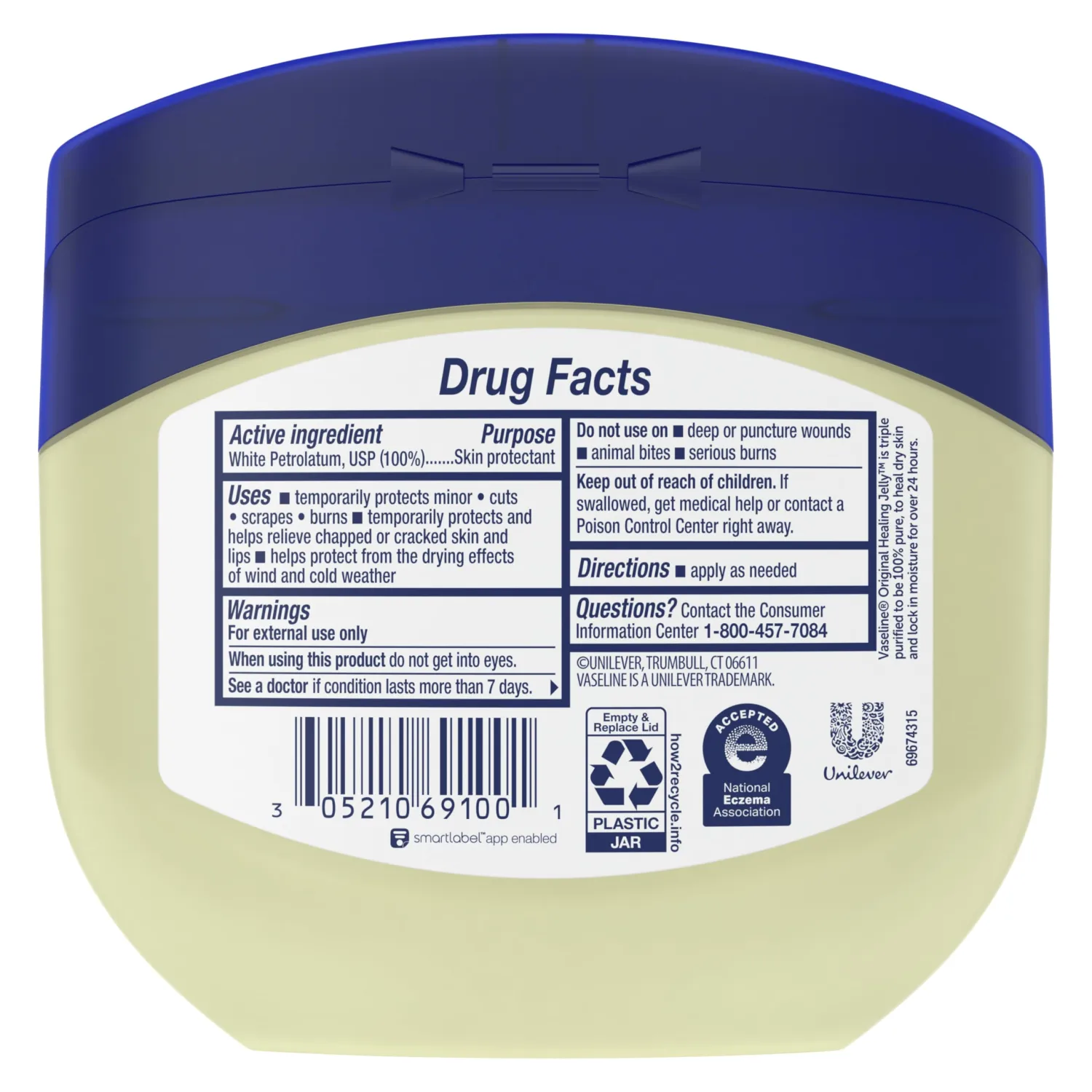 Vaseline Petroleum Jelly, Original 13 oz (Pack of 2)