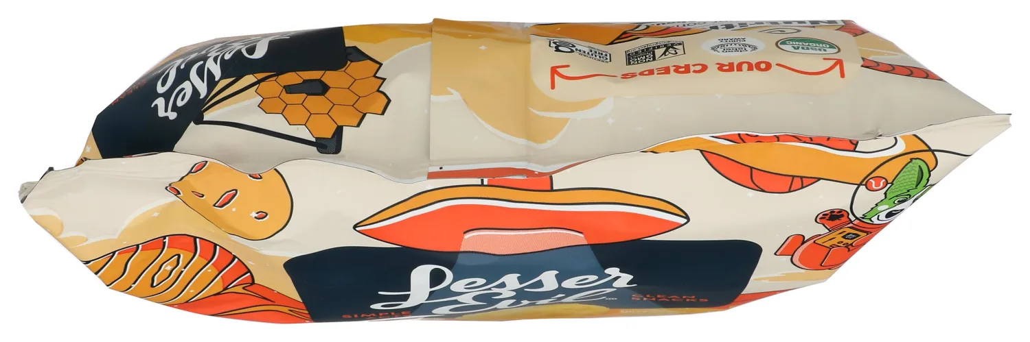 Lesserevil, Puffs Space Balls Real Cheddar Party Size Orgnanic, 7 Ounce