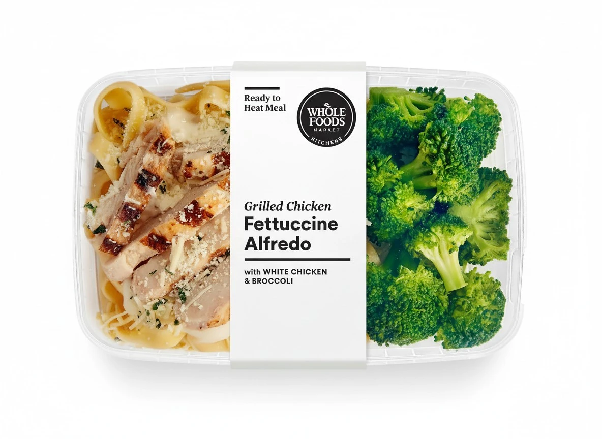 Whole Foods Market, Grilled Chicken Fettuccine Alfredo with Broccoli, 12 oz