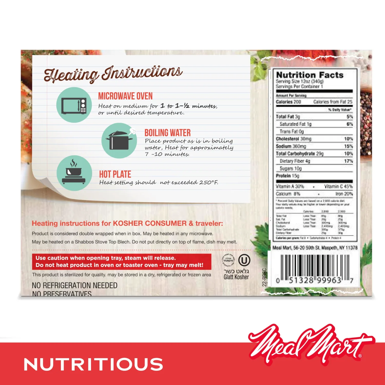 Kosher Ready Meals - Kosher Beef Stuffed Cabbage Rolls, MRE Meat Meals Ready to Eat, Gluten Free Ingredients (1 Pack) Prepared Entree Fully Cooked, Shelf Stable Microwave Dinner, Travel Camping