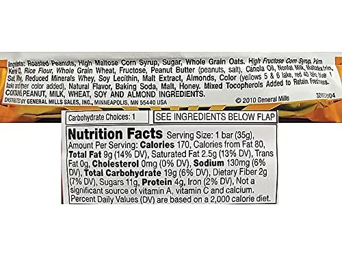 Nature Valley Granola Bars, Sweet And Salty Nut Peanut Cereal, 1.2 Oz Bar, 16/box