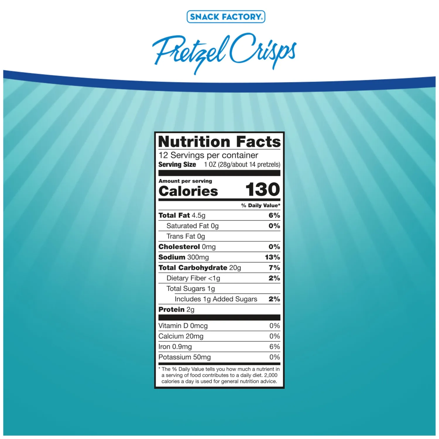 Snack Factory Pretzel Crisps Bites, Spicy Ranch Pretzels, 12 Oz