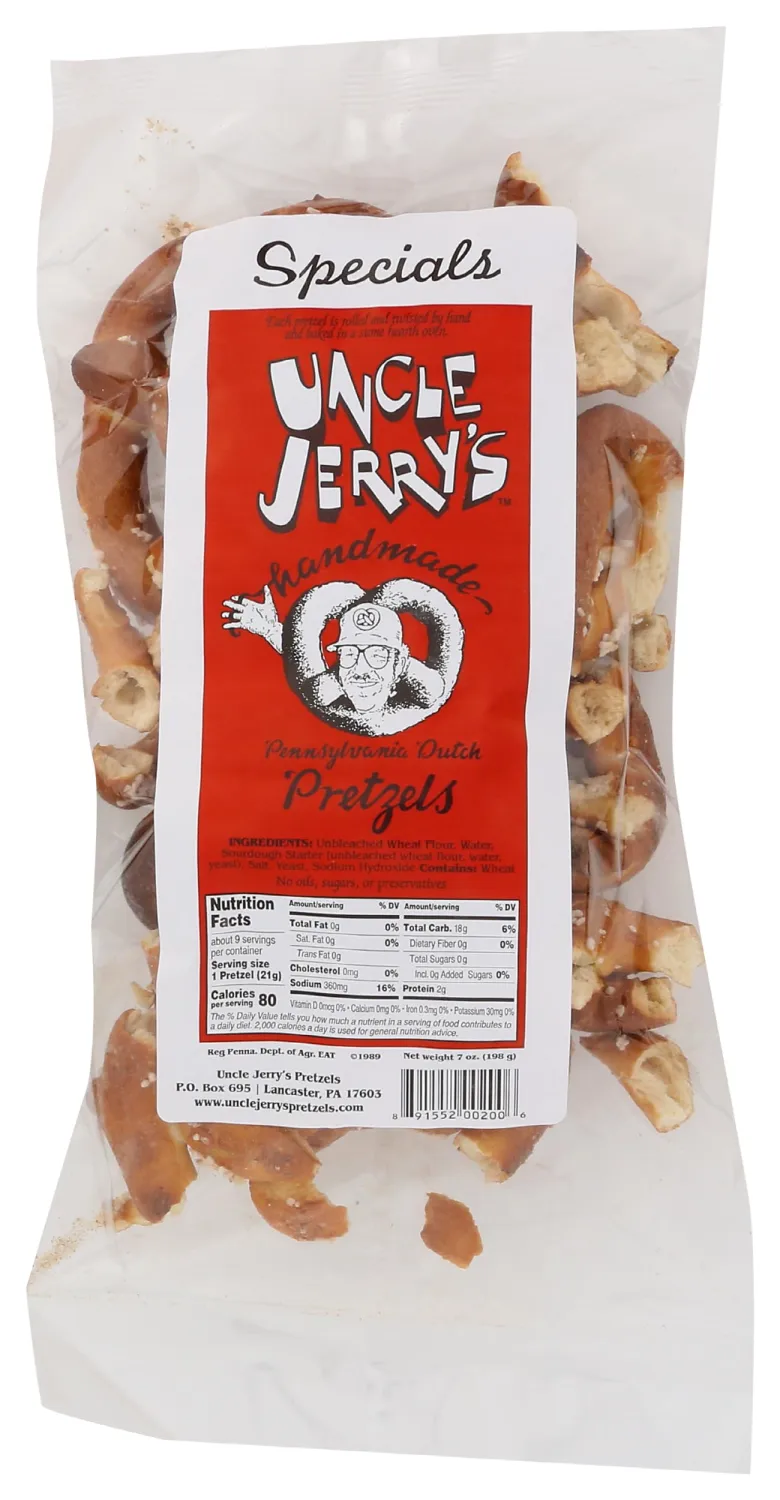 UNCLE JERRYS Special Pretzels, 7 OZ