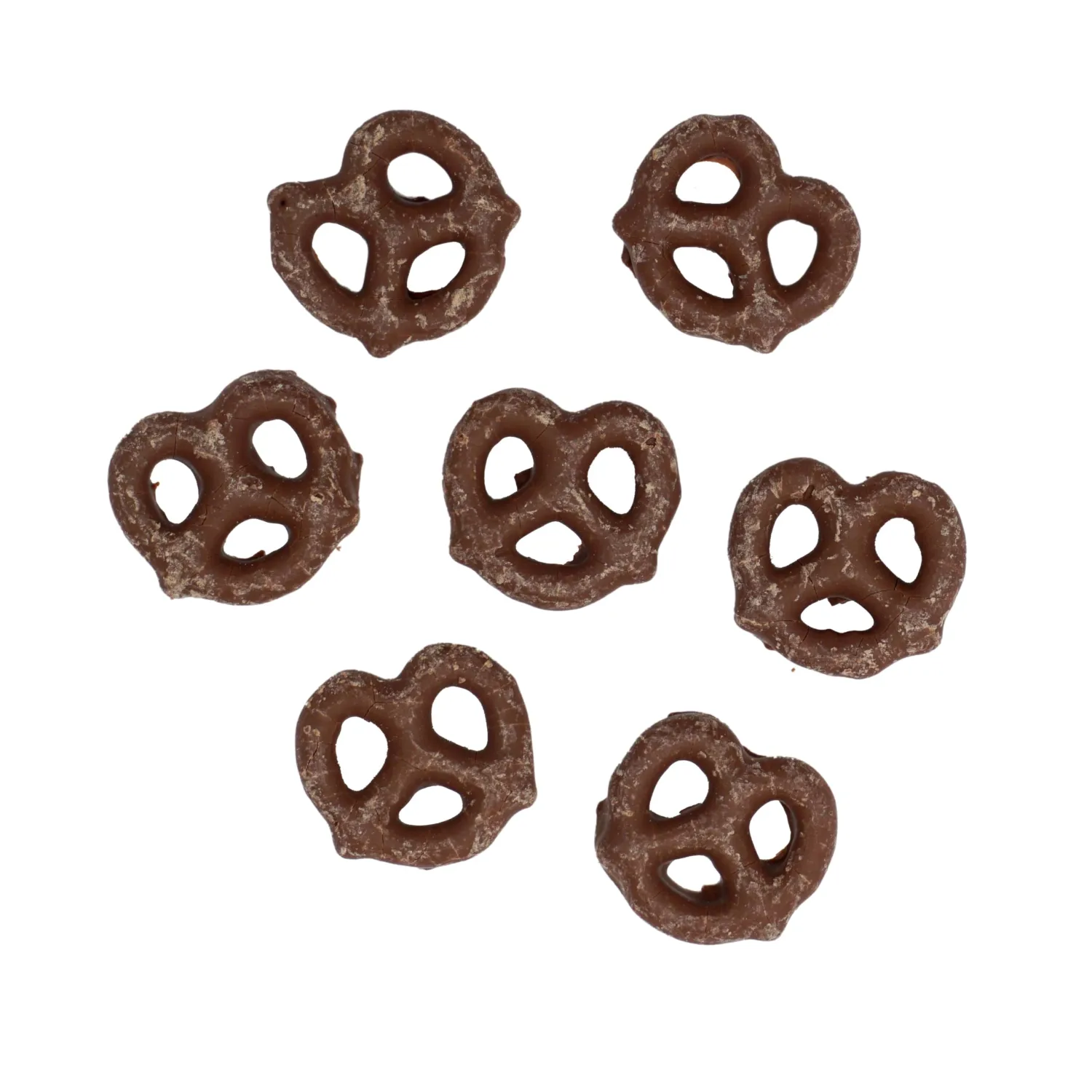 Milk Chocolate Covered Pretzels Twists, 1 Pound Bulk Bag Chocolate Pretzels