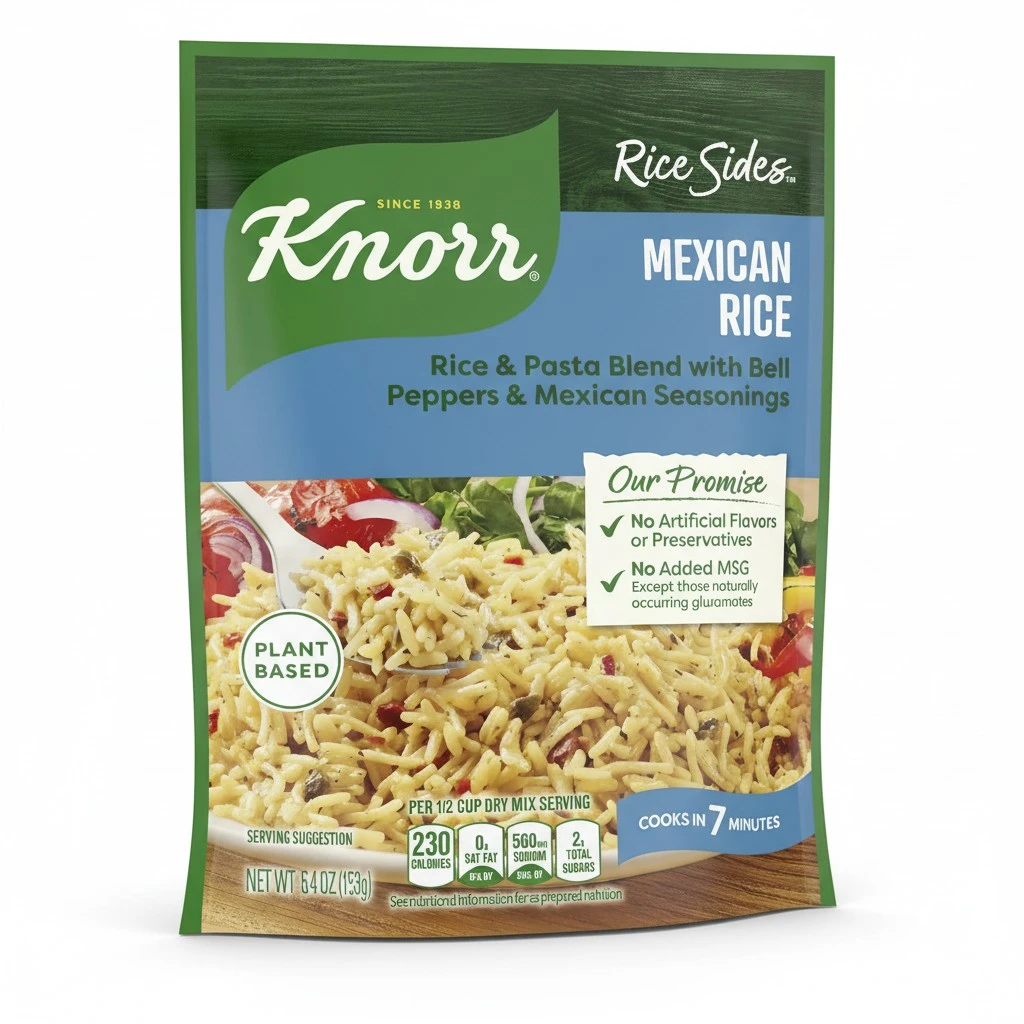 Knorr Rice Sides For a Tasty Rice Side Dish Mexican Rice No Artificial Flavors, No Preservatives, No Added MSG 5.4 oz