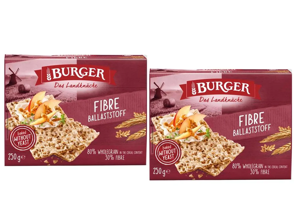Burger Crispbread, 8.8 oz, No Yeast (pack of 2, Fiber)