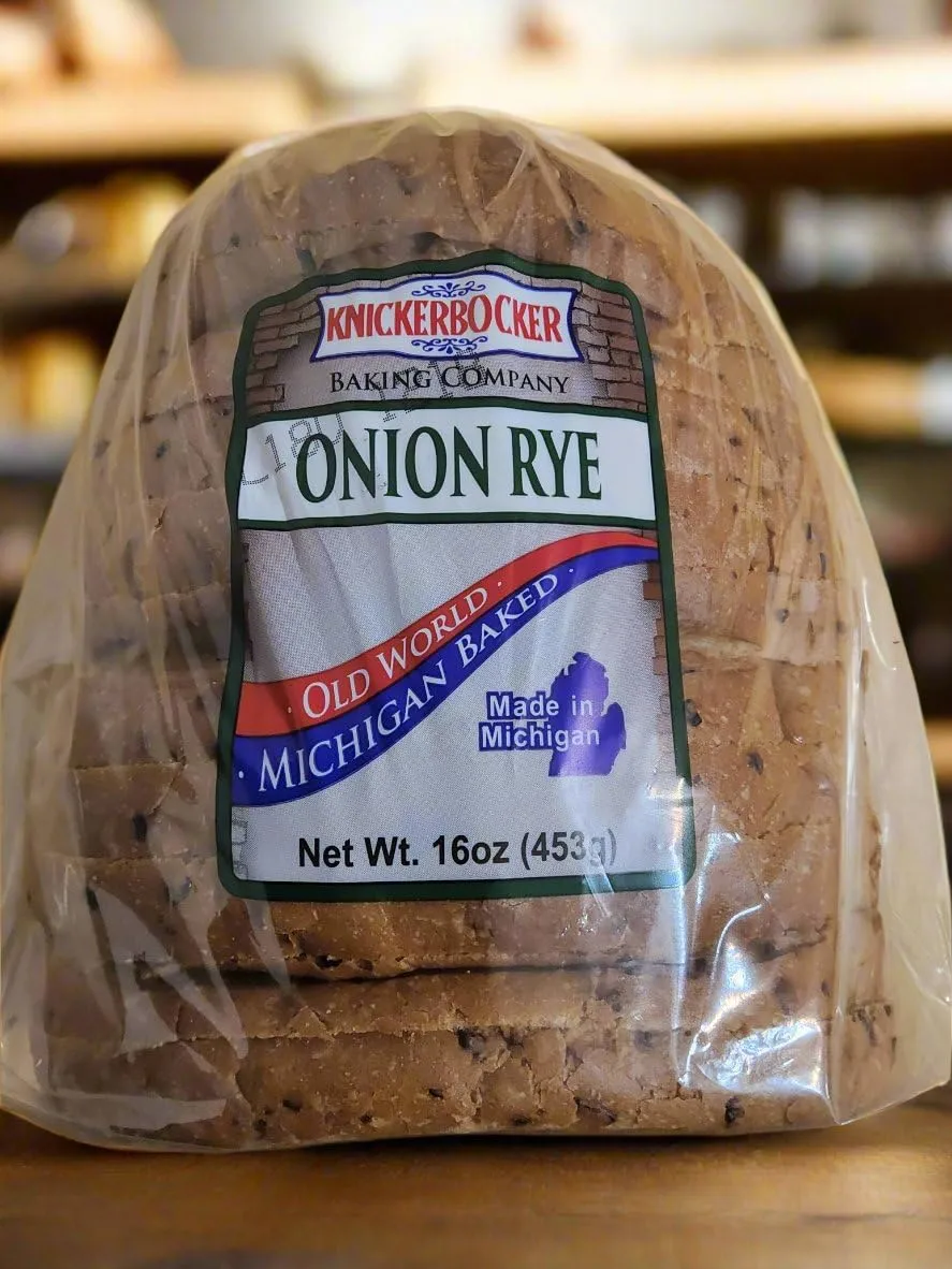 Knickerbocker Bakery Bread. (Knickerbocker Bakery Onion Rye Bread 16oz.)