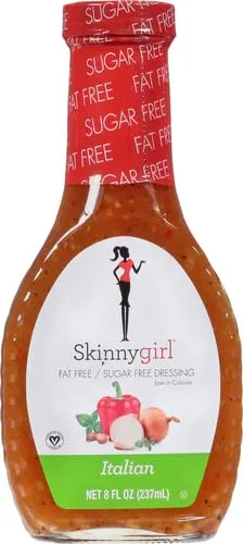 Skinnygirl Fat-Free Salad Dressing, Sugar-Free Italian, 8 Ounce (Pack of 2)