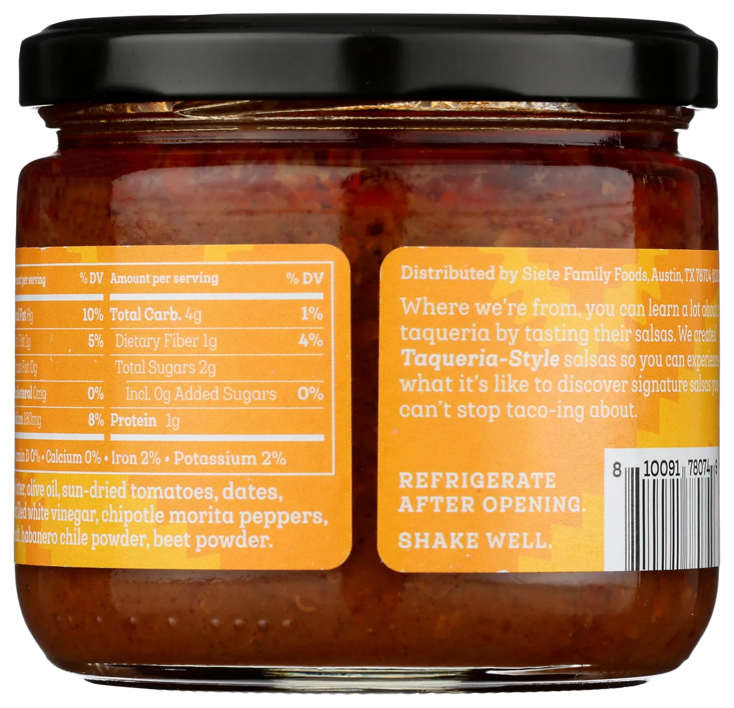 Siete Salsa Taqueria Soleada 10.5 OZ