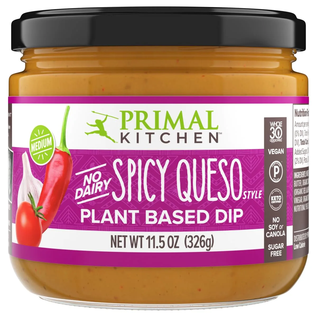 Primal Kitchen Dip Queso Spicy 11.5 OZ