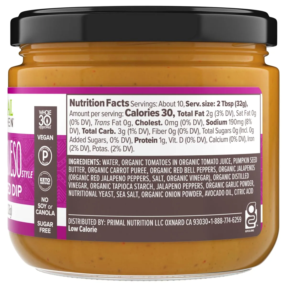 Primal Kitchen Dip Queso Spicy 11.5 OZ