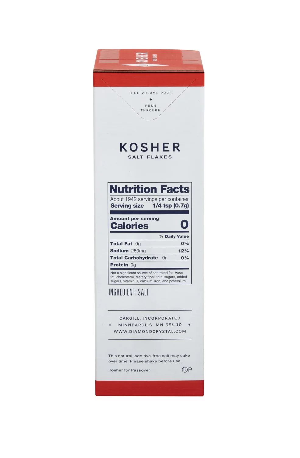 Diamond Crystal Kosher Salt – Full Flavor, No Additives and Less Sodium - Pure and Natural Since 1886-3 Pound (New Packaging)