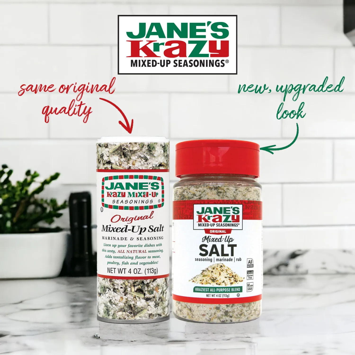 Jane's Krazy Mixed Up Salt, 4 Ounce