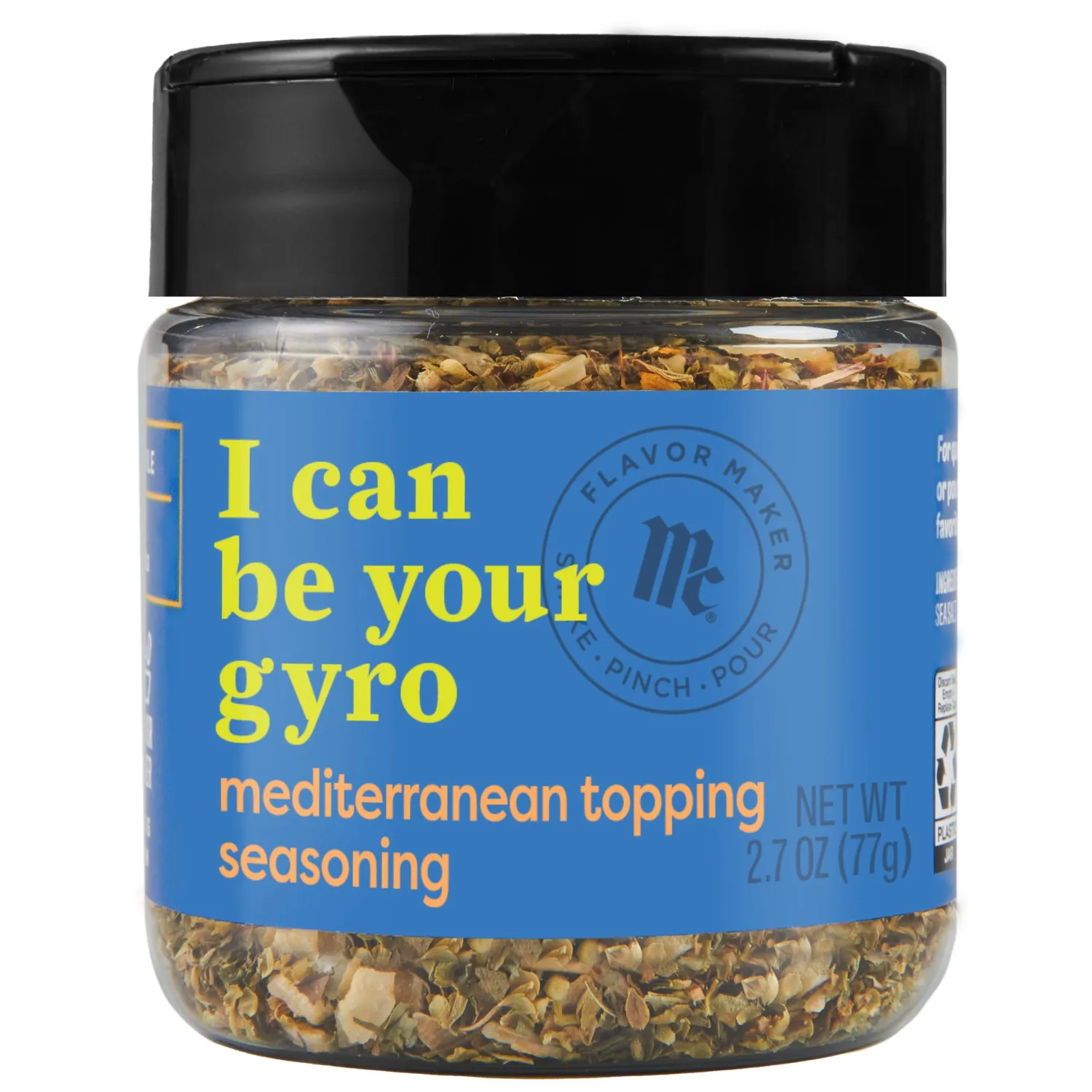 McCormick Mediterranean Topping Seasoning, Flavor Maker, 2.7 oz