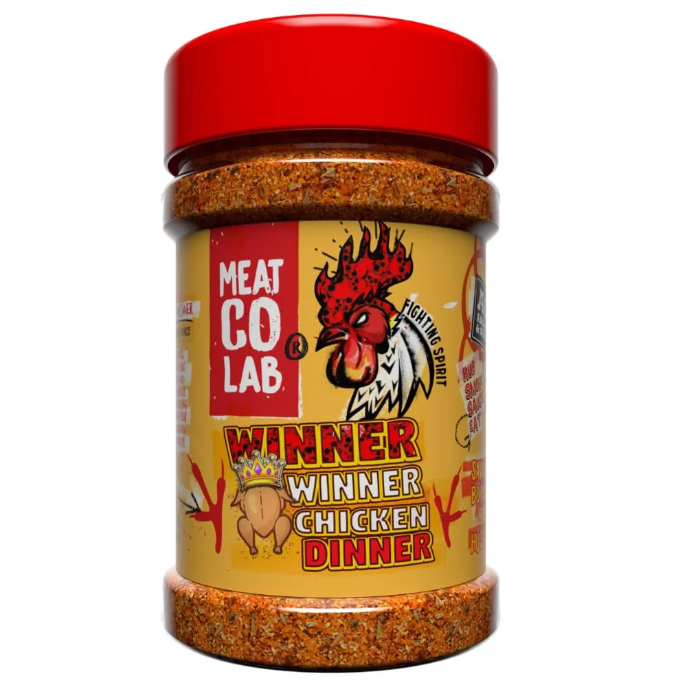 Angus & Oink | Winner Winner Chicken Dinner Rub | MVP of Poultry Seasoning | Perfect for Roast Chicken & Wings | Gluten-Free | 220g