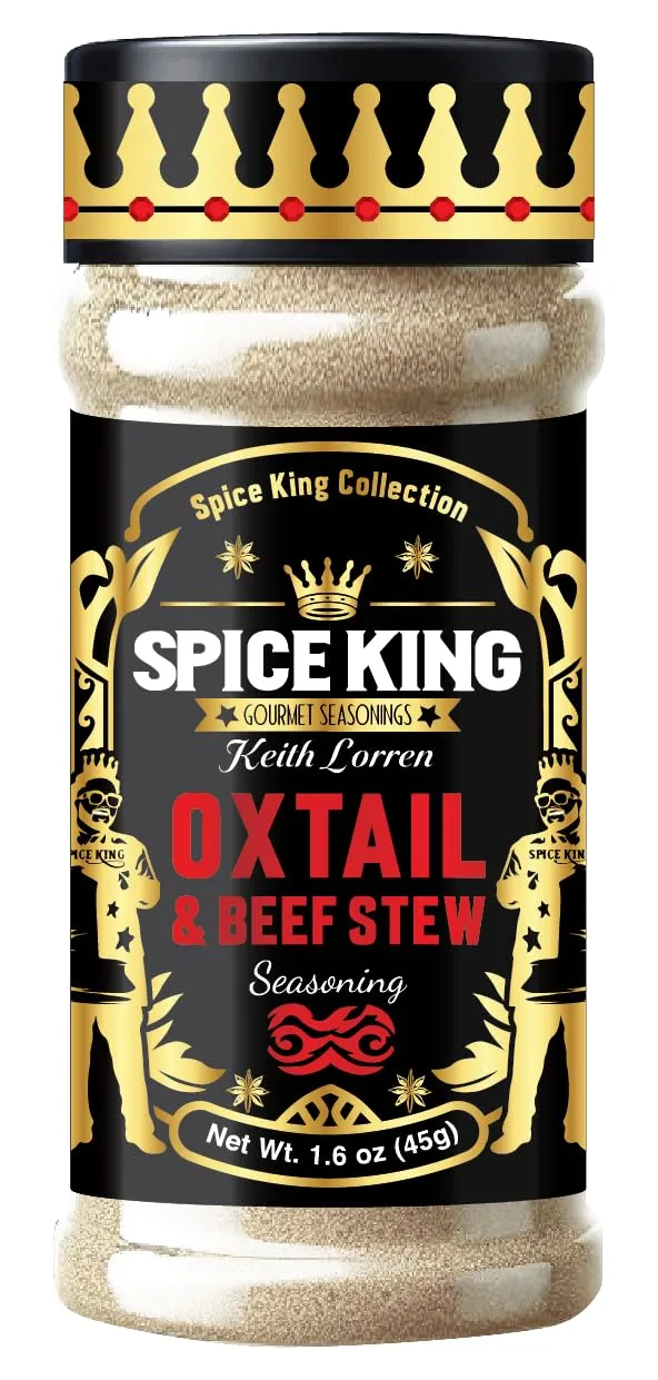 Spice King Oxtail & Beef Stew Seasoning – 1.8 Oz Shaker Bottle – Jamaican Oxtail Seasoning for Meat, Stews, and Marinades with Authentic Caribbean Flavor
