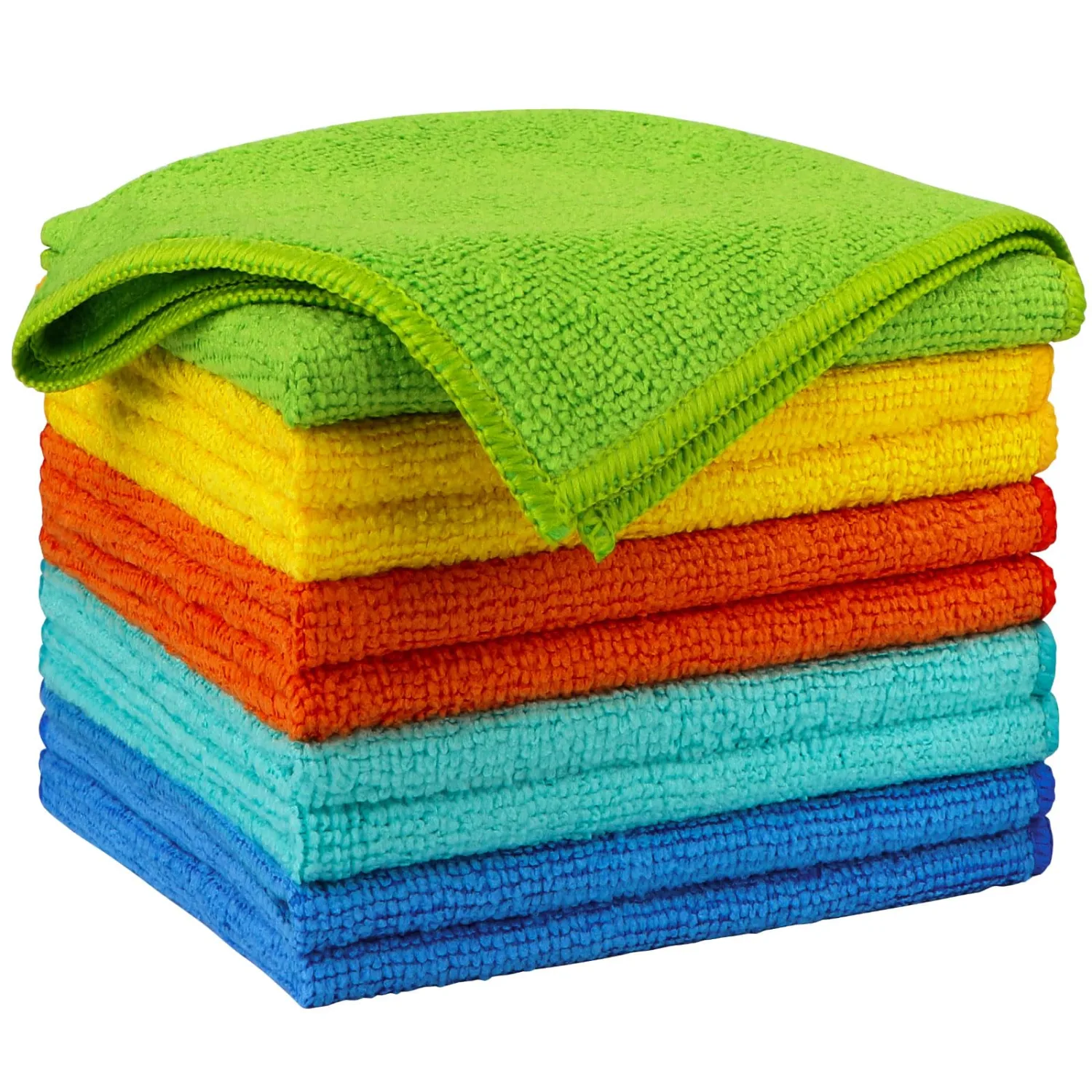 AIDEA Microfiber Cleaning Cloths 10PK, Microfiber Towels for Cars, Premium All Purpose Car Cloth, Dusting Cloth Cleaning Rags, Absorbent Towels for SUVs, House, Kitchen, Window, 12"×12"