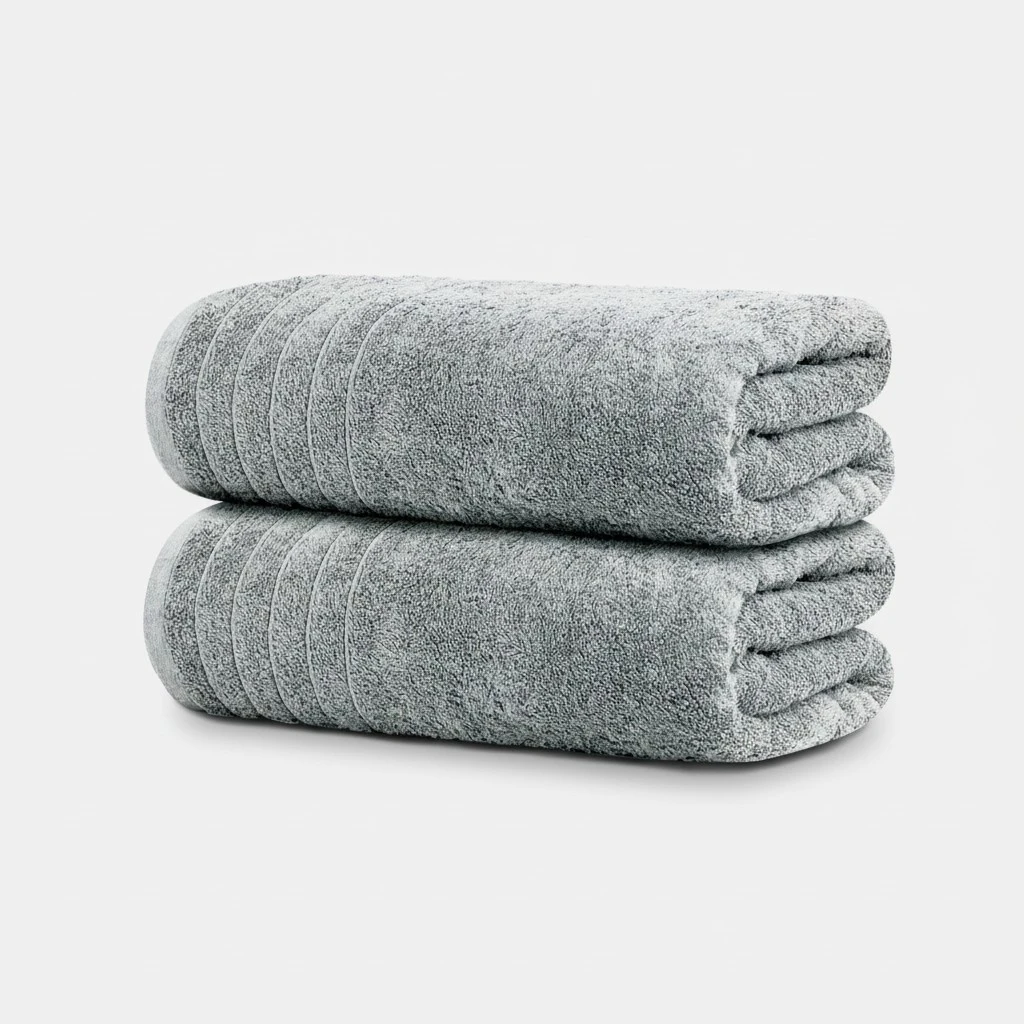 Tens Towels Pack of 2 Extra Large Bath Sheets 35 x 70 Inches, 100% Cotton, Larger & Lighter Weight, Quicker to Dry, Super Soft & Absorbent, Oversized Bath Towels, Cool Grey