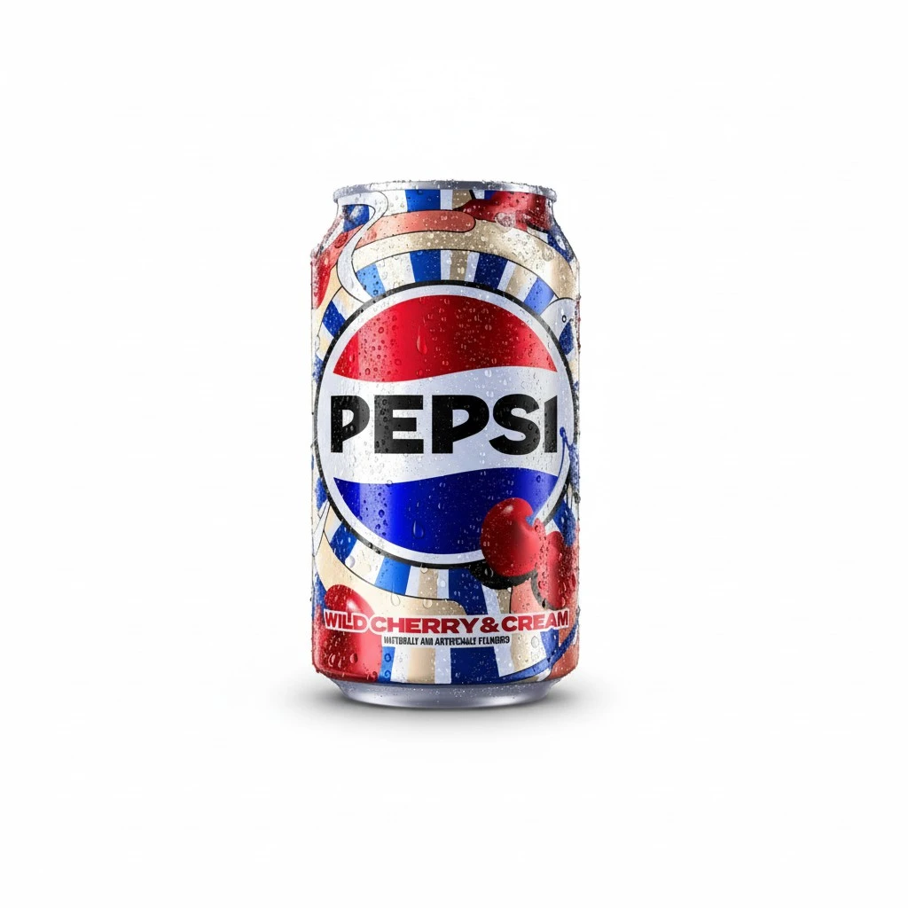 Pepsi Cola Soda Pop, Wild Cherry & Cream, 12 fl oz Cans (12 Pack)