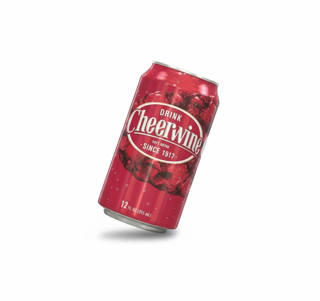 Cheerwine Soda, 12 oz can (18 cans)