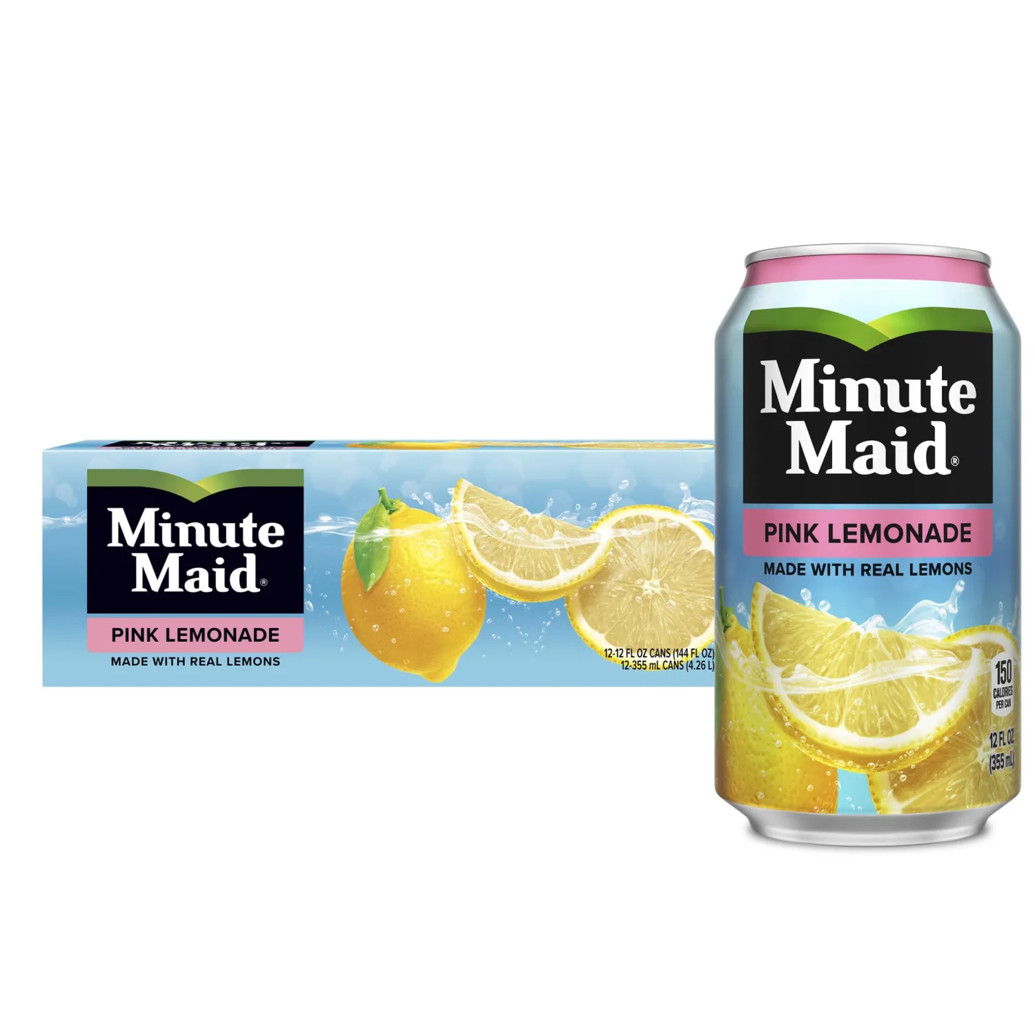 Minute Maid Pink Lemonade, 12 fl oz, 12 Pack