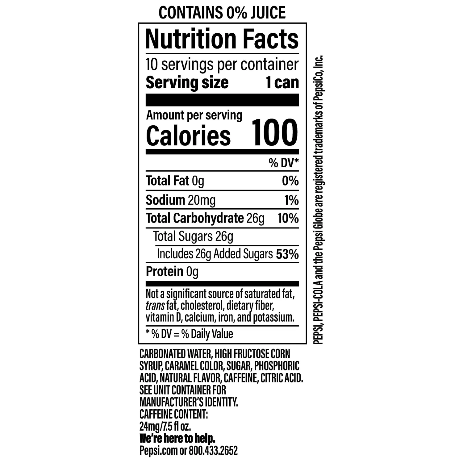 Pepsi Wild Cherry Soda Mini Cans, 7.5 Ounce Mini Cans (Two packs of 10) (Packaging May Vary)​
