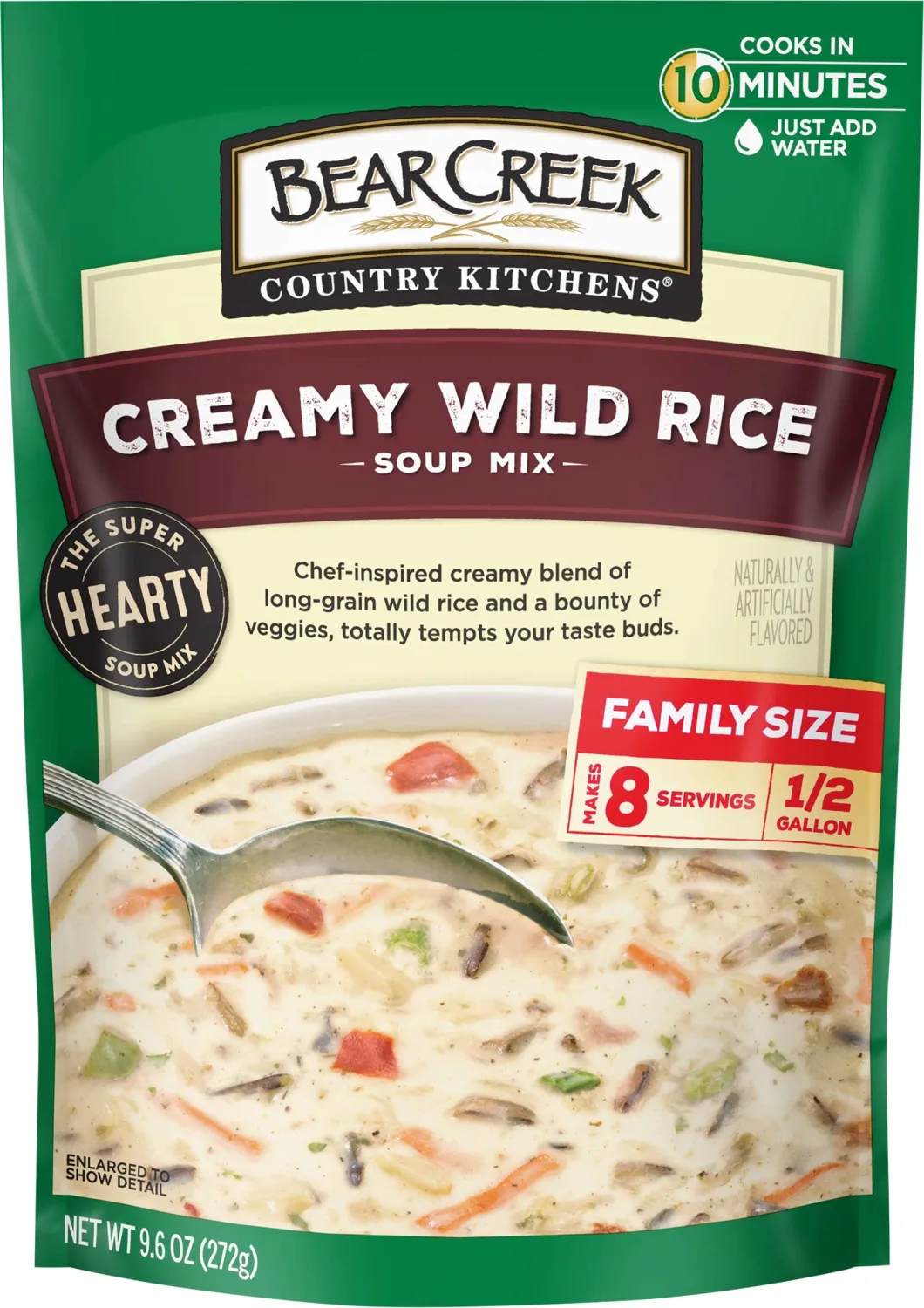 Bear Creek Soup Mix, Creamy Wild Rice, 9.6 Ounce