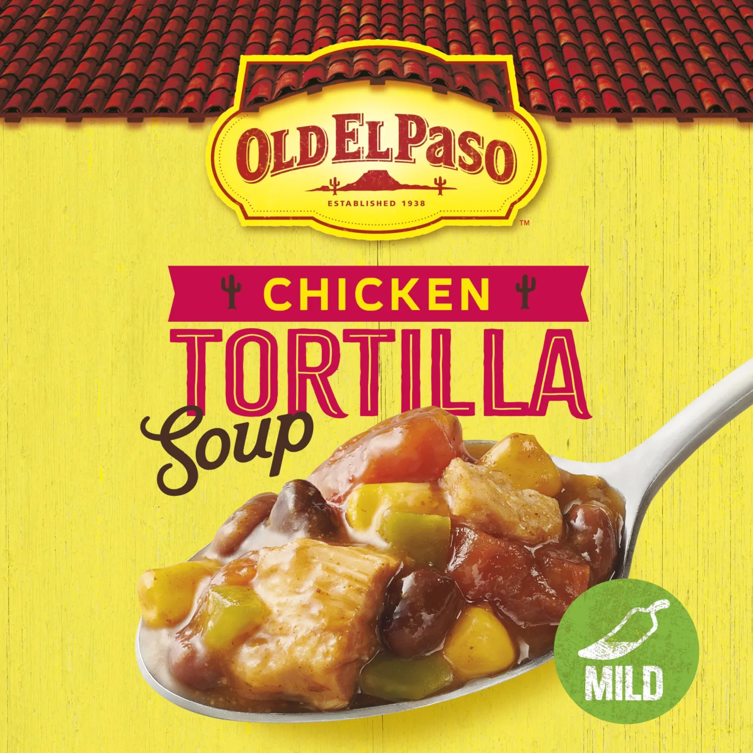Old El Paso Chicken Tortilla Soup, Ready to Serve Canned Soup, 18.5 oz