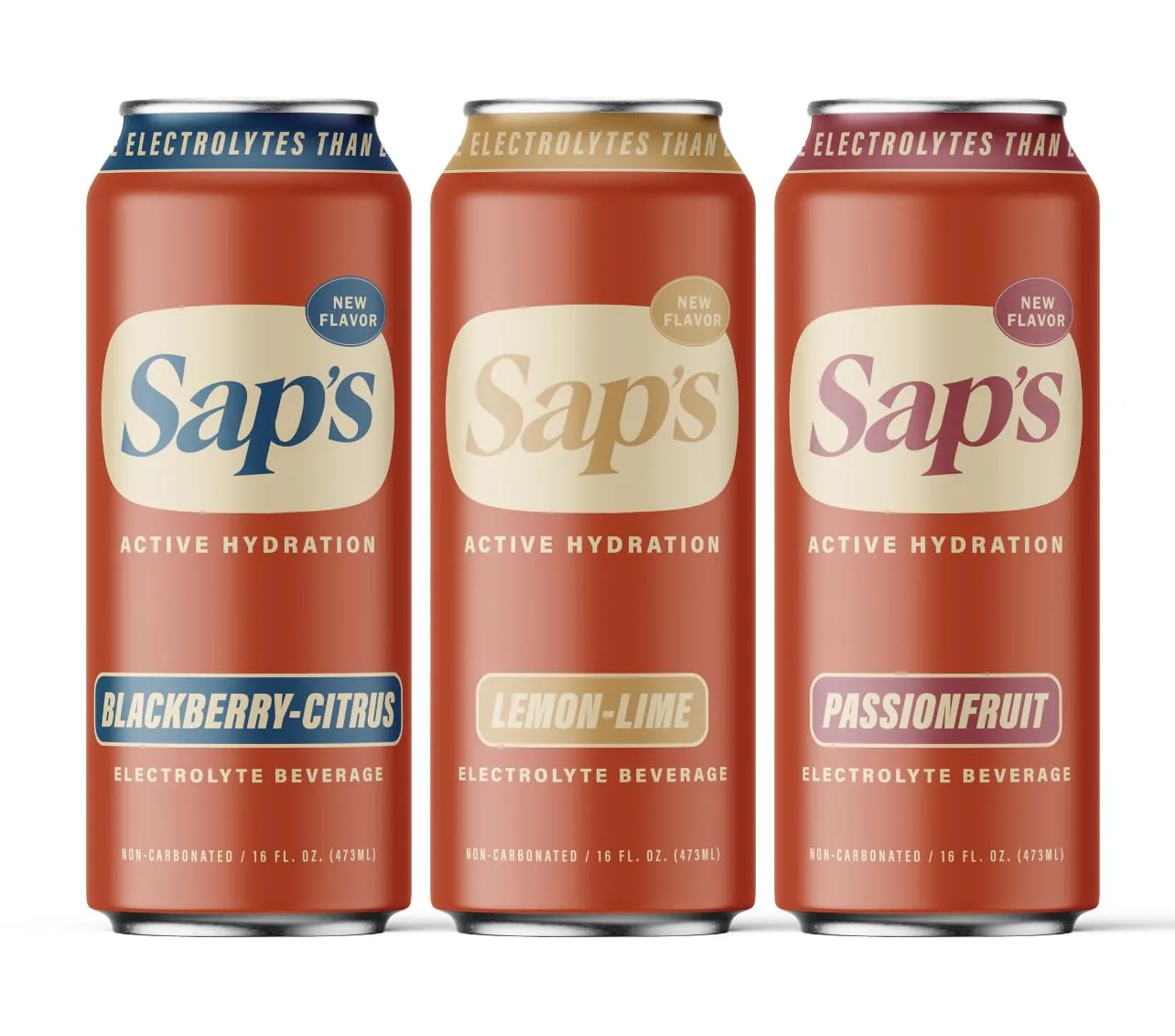 Sap’s Rapid Rehydration Sports Drink - 3 Cans (Variety Pack) - Nature's Sports Drink, Widly Refreshing Electrolytes and Adaptogens for Workouts, Wellness - ZERO Artificial Colors, Flavors, or Sugars
