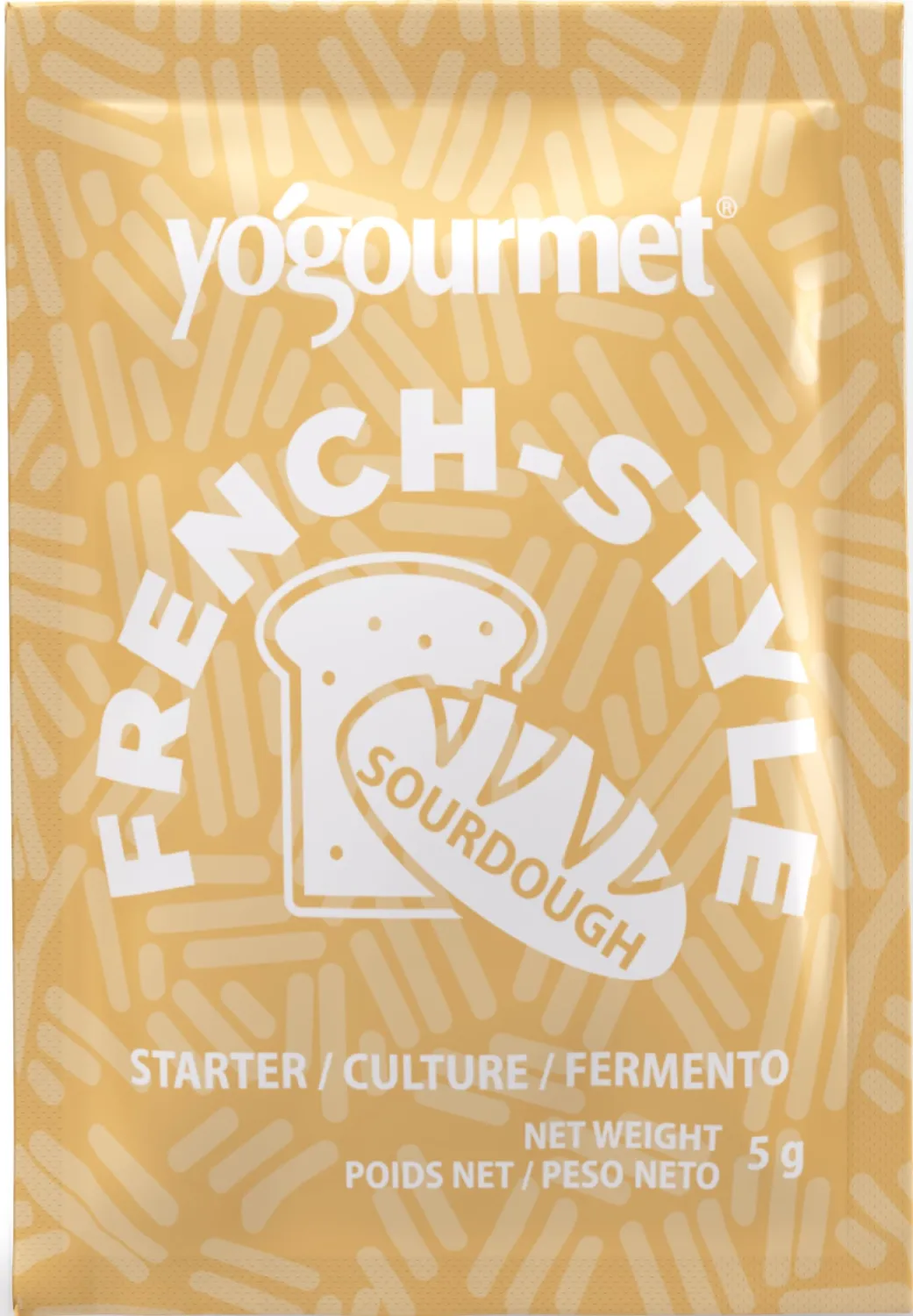 Yogourmet Sourdough Starter (1 Sachet = 10 loaves) - Make Bread at Home - French Style Sourdough Starter Culture - All Natural, Allergen Free, Kosher - 5 g Sachet
