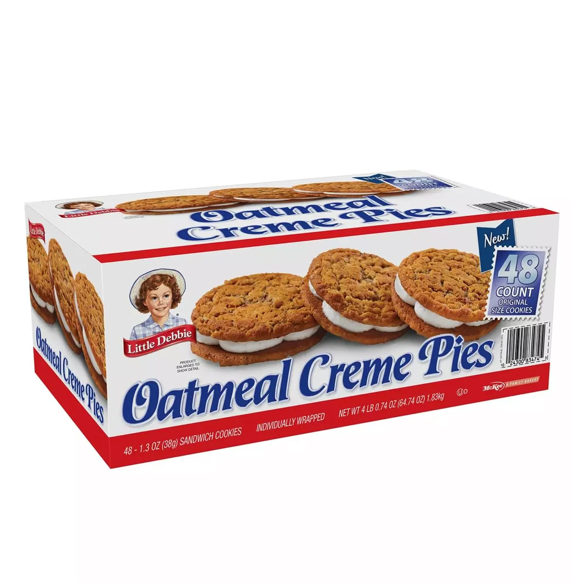 Little-''Debbie Oatmeal Creme Pies, Individually Wrapped Cookies, 48 Count