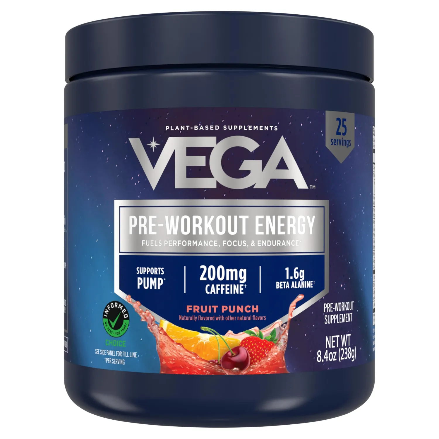 Vega Pre-Workout US Fruit Punch (8.4oz)