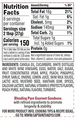 CAPTAIN TOADYS Tartar Sauce, 8 OZ
