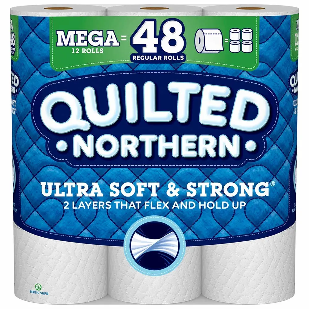 Quilted Northern Ultra Soft & Strong, Toilet Paper, 12 Mega Rolls