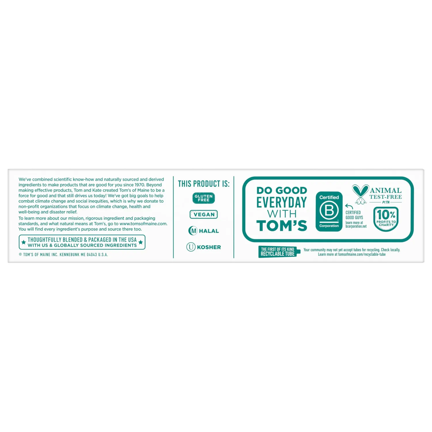 Tom’s of Maine Antiplaque and Whitening Fluoride Free Toothpaste, Spearmint, 4.5 Oz