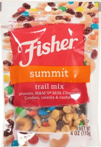Fisher Snack Summit Trail Mix, 4 Ounces (Pack of 4)