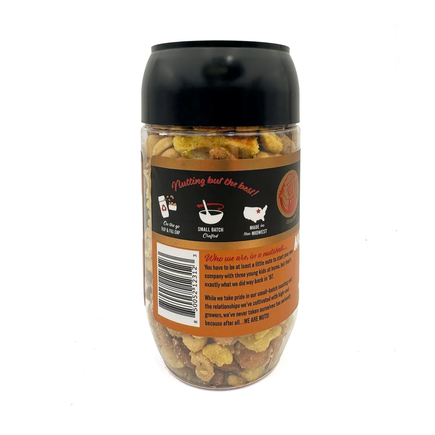 We Are Nuts Specialty Snack & Trail Mix - Honey Mustard Flavor - 1-Pack On The Go Jar (8 oz.)
