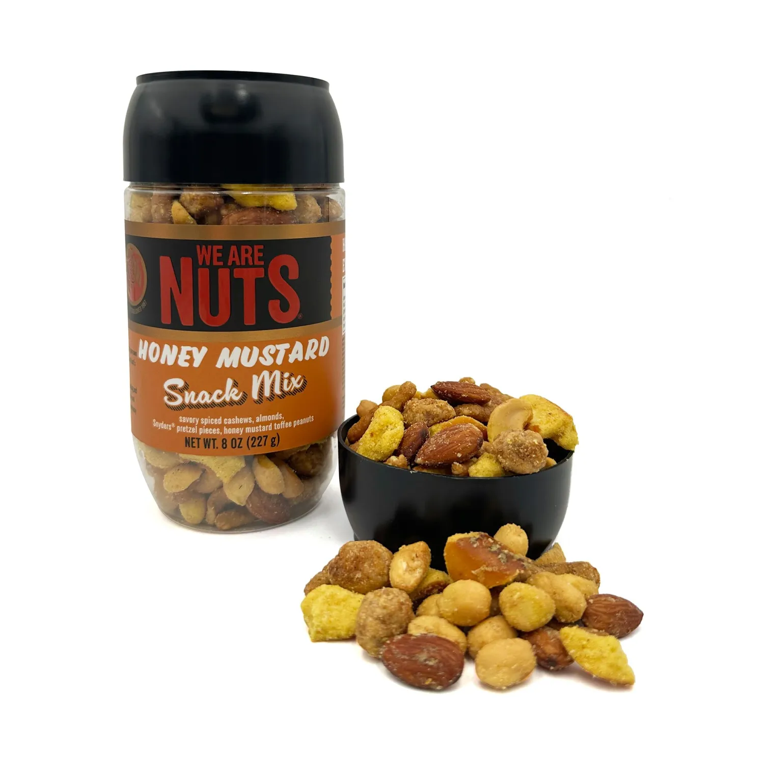 We Are Nuts Specialty Snack & Trail Mix - Honey Mustard Flavor - 1-Pack On The Go Jar (8 oz.)