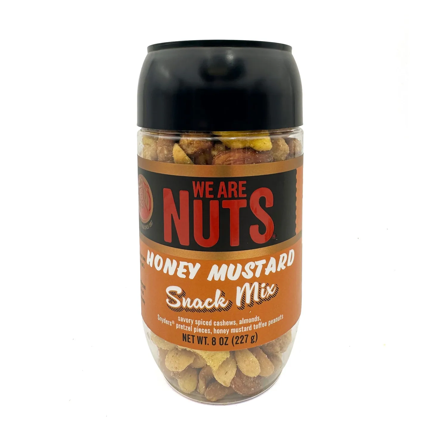 We Are Nuts Specialty Snack & Trail Mix - Honey Mustard Flavor - 1-Pack On The Go Jar (8 oz.)
