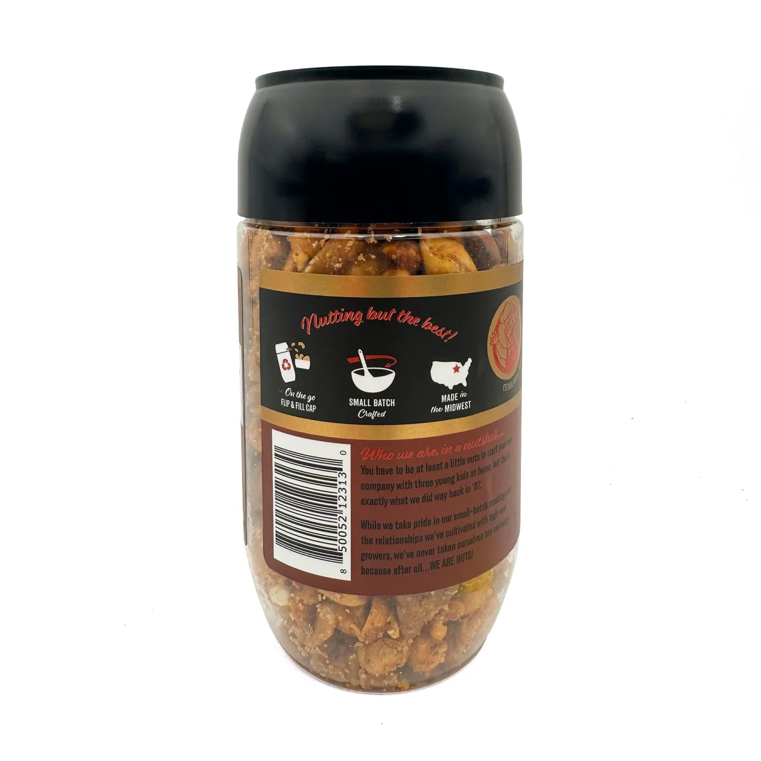 We Are Nuts Specialty Snack & Trail Mix - Smoky Hot Flavor - 1-Pack On The Go Jar (8 oz.)