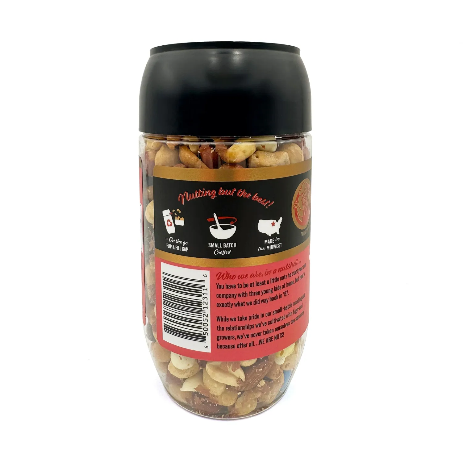 We Are Nuts Specialty Snack & Trail Mix - Sweet & Salty Flavor - 1-Pack On The Go Jar (10 oz.)