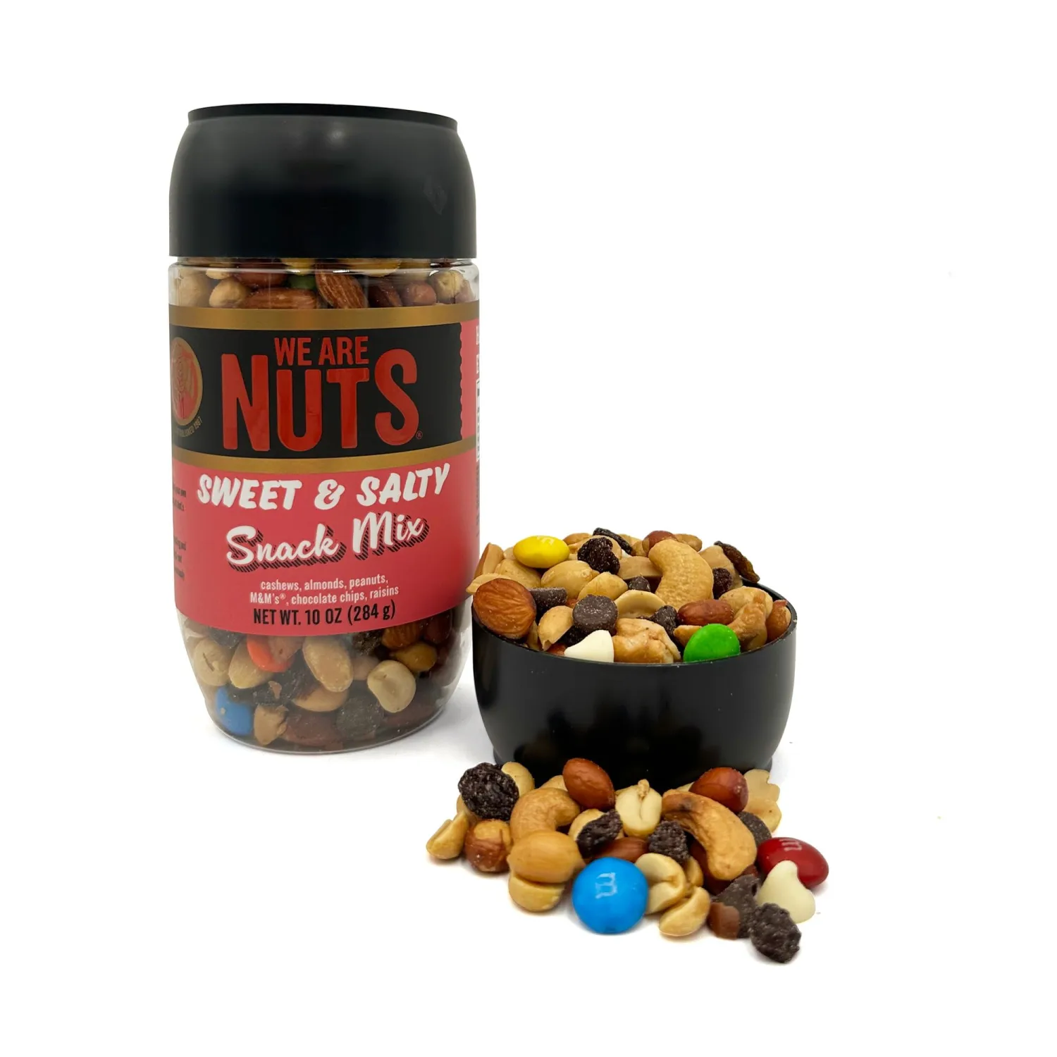 We Are Nuts Specialty Snack & Trail Mix - Sweet & Salty Flavor - 1-Pack On The Go Jar (10 oz.)
