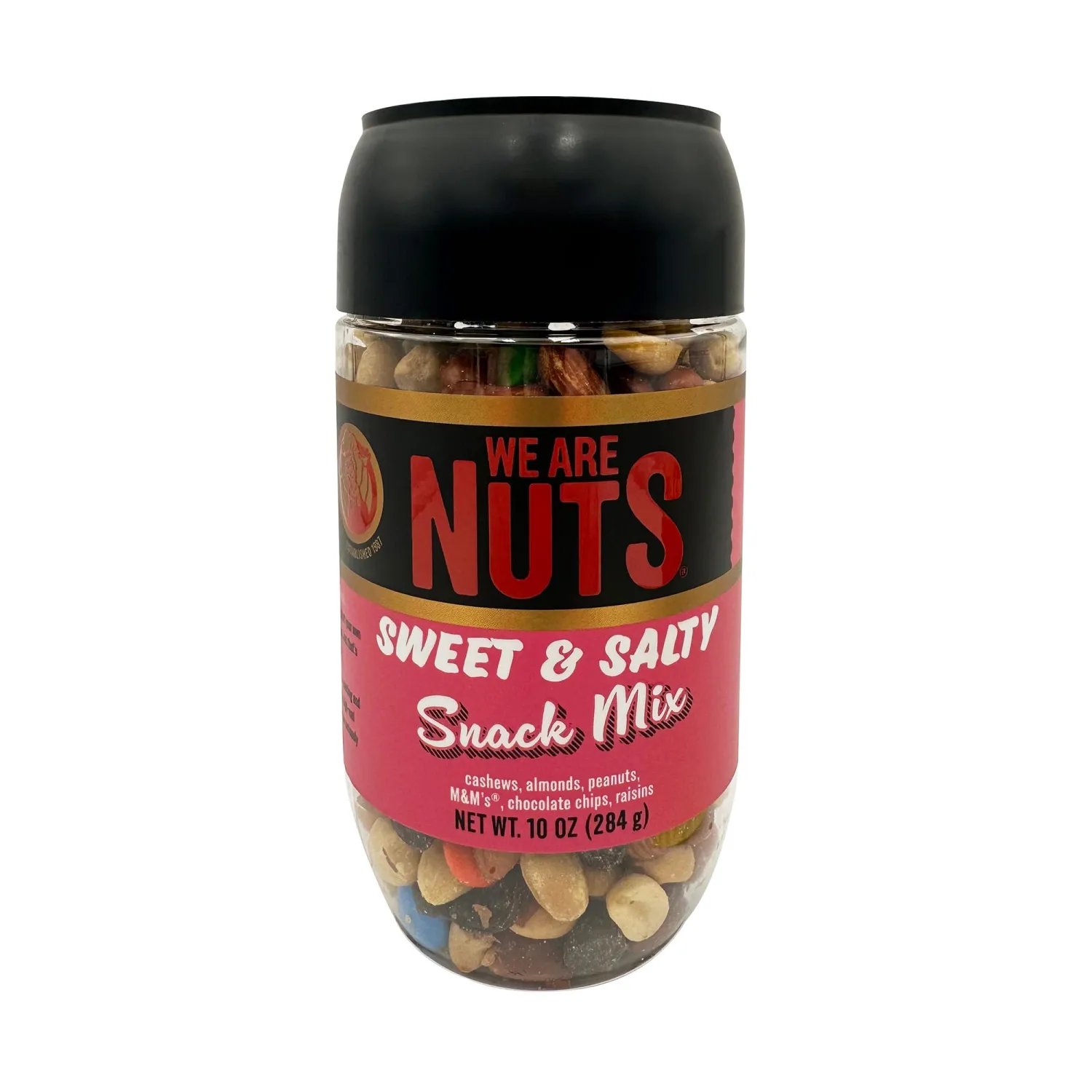 We Are Nuts Specialty Snack & Trail Mix - Sweet & Salty Flavor - 1-Pack On The Go Jar (10 oz.)