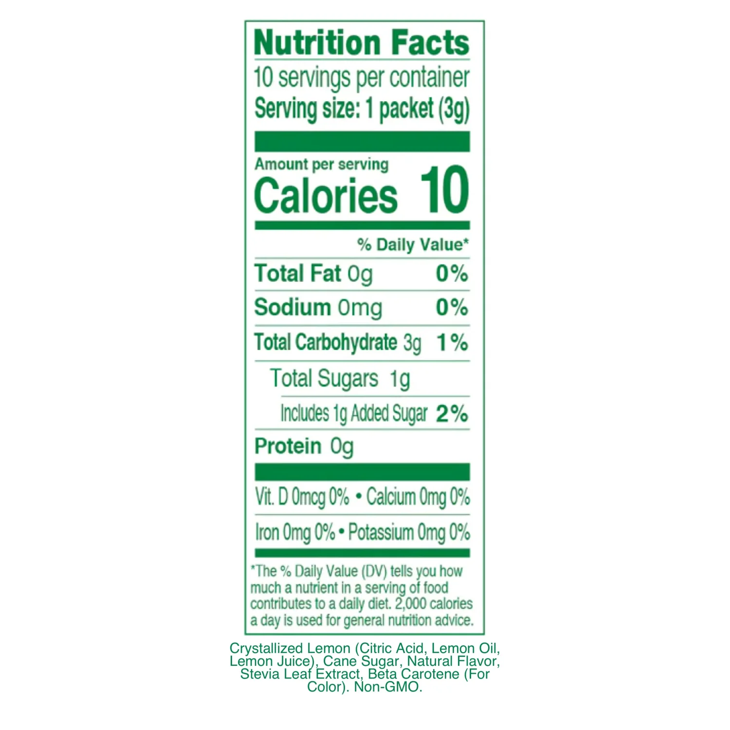 True Peach Lemonade Drink Mix, 10-count-3g each (Pack of 4)