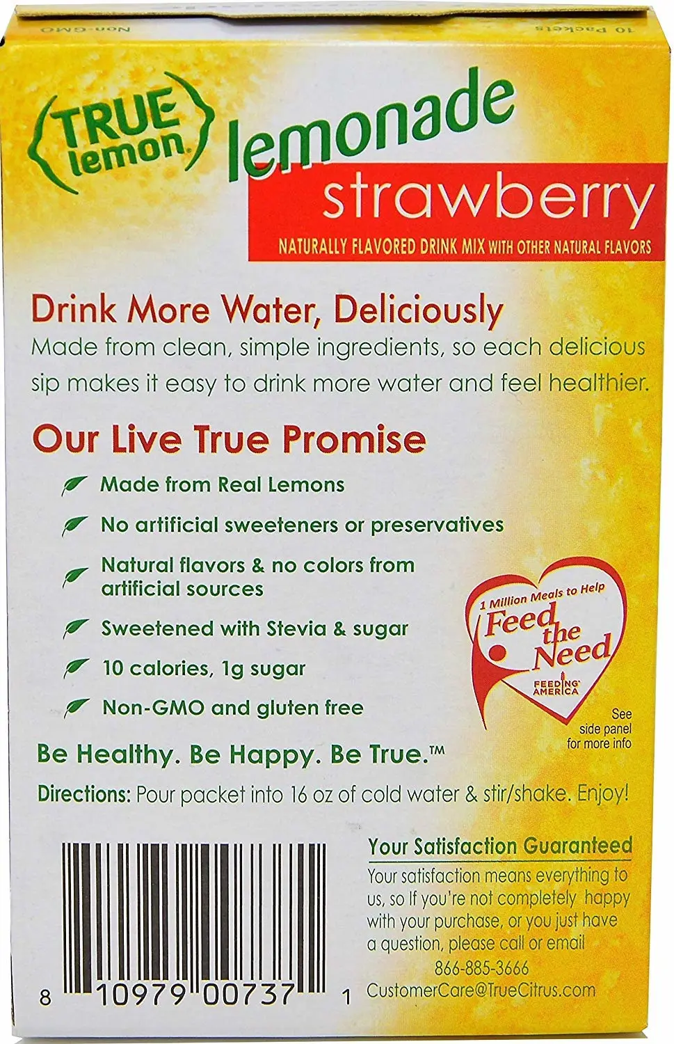 True Citrus STRAWBERRY LEMONADE , 10 Count (Pack of 4)