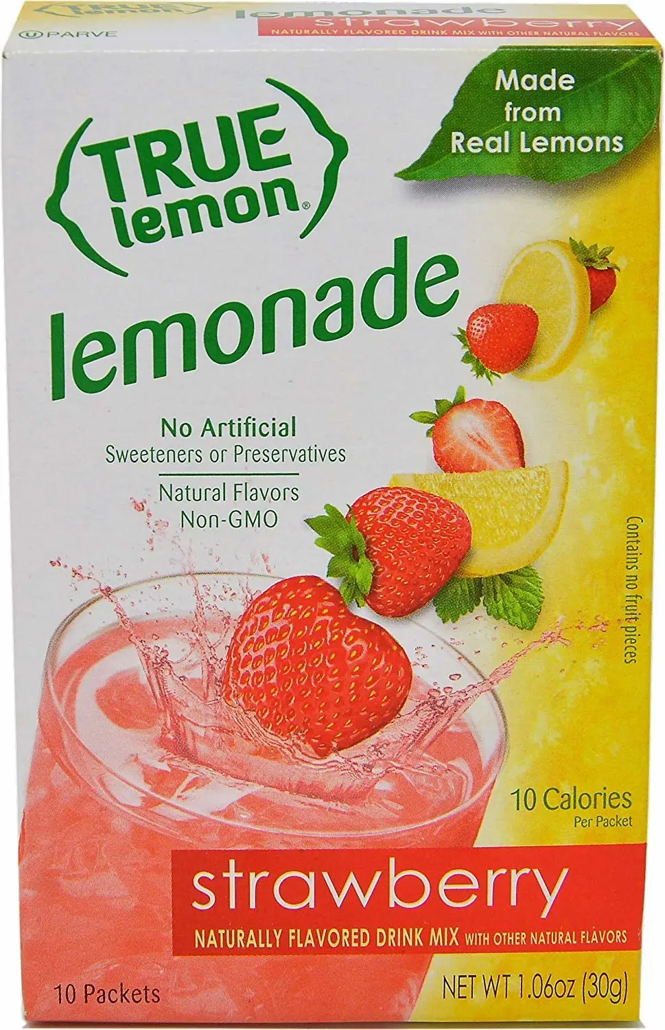 True Citrus STRAWBERRY LEMONADE , 10 Count (Pack of 4)